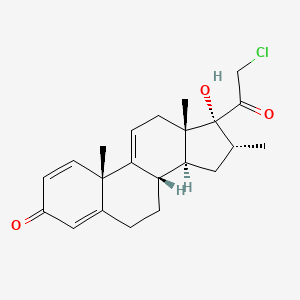 (8S,10S,13S,14S,16R,17R)-17-(2-chloroacetyl)-17-hydroxy-10,13,16-trimethyl-7,8,12,14,15,16-hexahydro-6H-cyclopenta[a]phenanthren-3-one