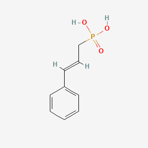 molecular formula C9H11O3P B1640260 Cinnamylphosphonic Acid CAS No. 146404-58-2