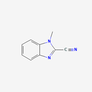 molecular formula C9H7N3 B1640265 1-methyl-1H-benzimidazole-2-carbonitrile CAS No. 5805-74-3