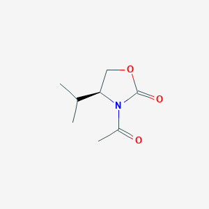 molecular formula C8H13NO3 B1640272 N-acetyl-(4s)-isopropyl 2-oxazolidinone 