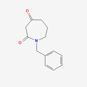 molecular formula C13H15NO2 B1640273 1-Benzyl-2,4-dioxohexahydroazepine 