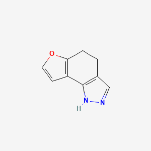 molecular formula C9H8N2O B1640297 4,5-dihydro-1H-furo[2,3-g]indazole 