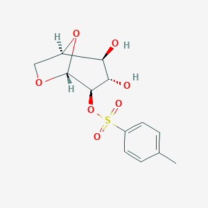 molecular formula C13H16O7S B016403 1,6-Anhydro-2-O-p-toluenesulfonyl-b-D-glucopyranose CAS No. 3868-05-1