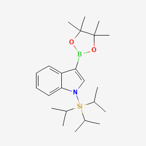 3-(4,4,5,5-Tetramethyl-1,3,2-dioxaborolan-2-YL)-1-(triisopropylsilyl)-1H-indole