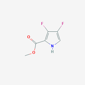 molecular formula C6H5F2NO2 B1640352 Methyl 3,4-difluoro-1H-pyrrole-2-carboxylate 