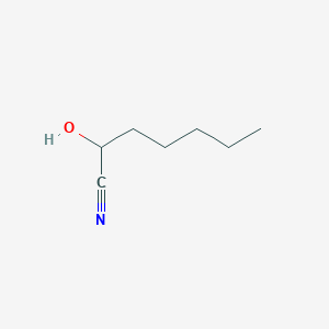 molecular formula C7H13NO B1640376 Heptanenitrile, 2-hydroxy- CAS No. 95577-44-9