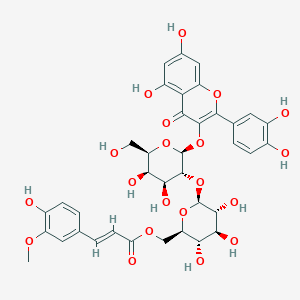 quercetin 3-O-[2-O-(6-O-E-feruloyl)-beta-D-glucopyranosyl]-beta-D-galactopyranoside