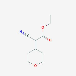 molecular formula C10H13NO3 B1640417 ethyl 2-cyano-2-(2H-pyran-4(3H,5H,6H)-ylidene)acetate 