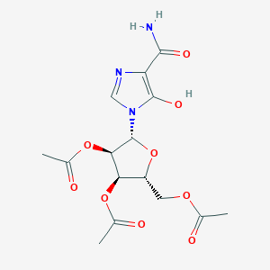 [(2R,3R,4R,5R)-3,4-diacetyloxy-5-(4-carbamoyl-5-hydroxyimidazol-1-yl)oxolan-2-yl]methyl acetate