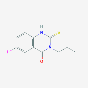 2,3-Dihydro-6-iodo-3-propyl-2-thioxo-4(1H)-quinazolinone