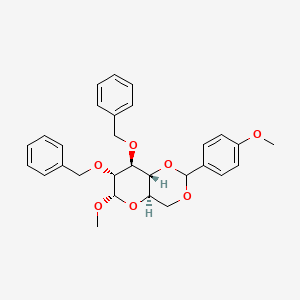 molecular formula C29H32O7 B1640456 Methyl 2,3-DI-O-benzyl-4,6-O-(4-methoxybenzylidene)-A-D-glucopyranoside 