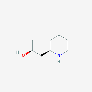 molecular formula C8H17NO B1640464 (2S)-1-[(2R)-Piperidin-2-yl]propan-2-ol 