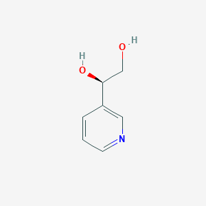 molecular formula C7H9NO2 B1640539 (R)-1-(pyridin-3-yl)ethane-1,2-diol 