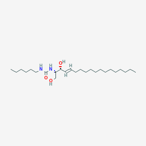 molecular formula C25H50N2O3 B1640544 1-[(E,2S,3R)-1,3-二羟基十八碳-4-烯-2-基]-3-己基脲 CAS No. 486991-52-0