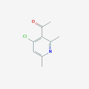 molecular formula C9H10ClNO B1640552 1-(4-Chloro-2,6-dimethylpyridin-3-yl)ethan-1-one 