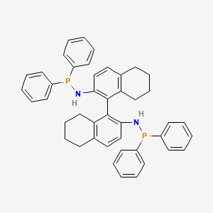 molecular formula C44H42N2P2 B1640588 N-diphenylphosphanyl-1-[2-(diphenylphosphanylamino)-5,6,7,8-tetrahydronaphthalen-1-yl]-5,6,7,8-tetrahydronaphthalen-2-amine CAS No. 229177-79-1