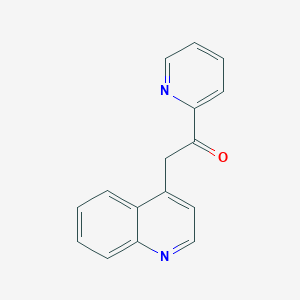 molecular formula C16H12N2O B1640590 1-Pyridin-2-yl-2-quinolin-4-yl-ethanone 
