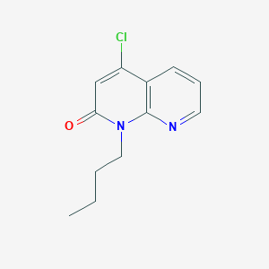 molecular formula C12H13ClN2O B1640616 1-Butyl-4-chloro-1,8-naphthyridin-2(1H)-one 