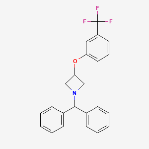 1-Benzhydryl-3-[3-(trifluoromethyl)phenoxy]azetidine