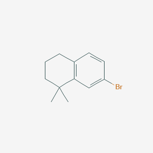 molecular formula C12H15B B1640633 7-Bromo-1,1-dimethyl-1,2,3,4-tetrahydronaphthalene 
