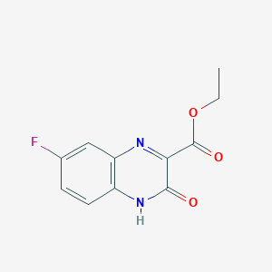 molecular formula C11H9FN2O3 B1640644 Ethyl 7-fluoro-3-oxo-3,4-dihydroquinoxaline-2-carboxylate 