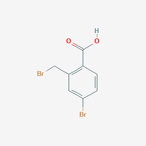 molecular formula C8H6Br2O2 B1640645 4-bromo-2-(bromomethyl)benzoic Acid 