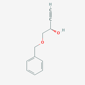molecular formula C11H12O2 B1640648 (S)-1-Benzyloxy-but-3-YN-2-OL 