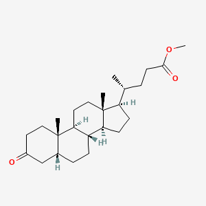 Cholan-24-oic acid, 3-oxo-, methyl ester, (5beta)-