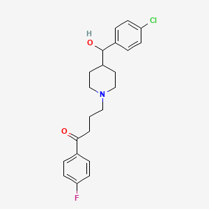 molecular formula C22H25ClFNO2 B1640686 gamma-[4-(p-Chloro-alpha-hydroxybenzyl)piperidino]-p-fluorobutyrophenone 
