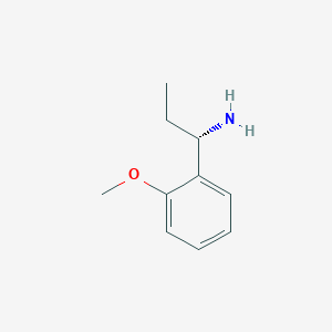 molecular formula C10H15NO B1640694 (S)-1-(2-Methoxyphenyl)propan-1-amine 