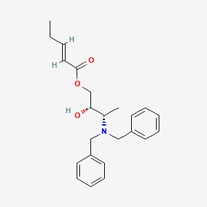 Pent-2-enoic acid (2S,3S)-3-dibenzylamino-2-hydroxybutyl ester