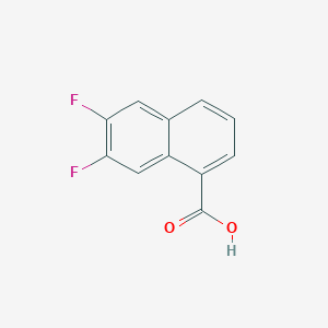 molecular formula C11H6F2O2 B1640763 6,7-difluoronaphthalene-1-carboxylic Acid 