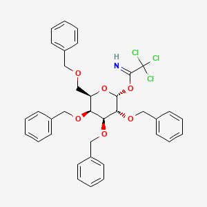 molecular formula C36H36Cl3NO6 B1640787 [(2R,3R,4S,5S,6R)-3,4,5-tris(phenylmethoxy)-6-(phenylmethoxymethyl)oxan-2-yl] 2,2,2-trichloroethanimidate 