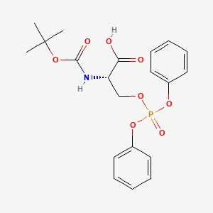 molecular formula C20H24NO8P B1640802 Boc-O-diphenylphospho-L-serine 