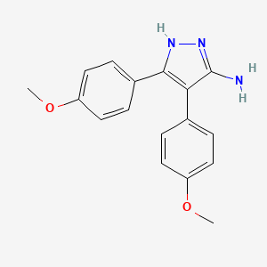 molecular formula C17H17N3O2 B1640811 4,5-bis(4-methoxyphenyl)-1H-pyrazol-3-amine 