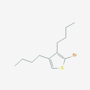 molecular formula C12H19BrS B1640825 2-Bromo-3,4-dibutylthiophene 