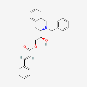 molecular formula C27H29NO3 B1640856 3-Phenylacrylic acid (2R,3S)-3-dibenzylamino-2-hydroxybutyl ester 