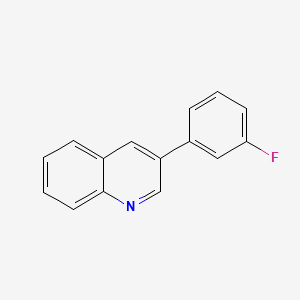 molecular formula C15H10FN B1640872 3-(3-Fluorophenyl)quinoline 