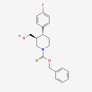 molecular formula C20H22FNO3 B1640874 (3S,4R)-(-)-N-benzyloxycarbonyl-4-(4-fluorophenyl)-3-hydroxymethylpiperidine 