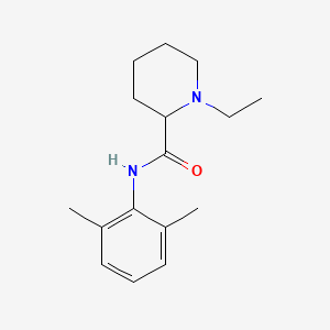 molecular formula C16H24N2O B1640875 2-Piperidinecarboxamide,n-(2,6-dimethylphenyl)-1-ethyl- 