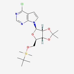 6-Chloro-7-deaza-9-(5'-O-tert-butyldimethylsilyl-2',3'-O-isopropylidene-b-D-ribofuranosyl)purine
