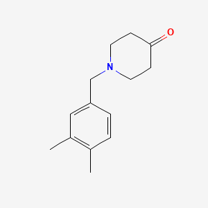 molecular formula C14H19NO B1640887 1-(3,4-Dimethylbenzyl)piperidin-4-one 