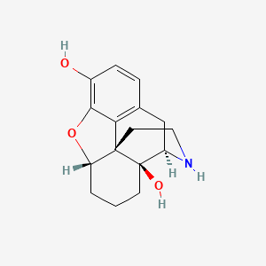 molecular formula C16H19NO3 B1640895 (4R,4As,7aS,12bS)-2,3,4,5,6,7,7a,13-octahydro-1H-4,12-methanobenzofuro[3,2-e]isoquinoline-4a,9-diol 