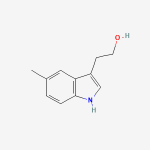 molecular formula C11H13NO B1640912 1H-Indole-3-ethanol, 5-methyl- 