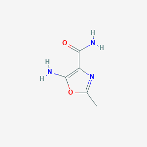 molecular formula C5H7N3O2 B1640915 5-amino-2-methyl-4-Oxazolecarboxamide 