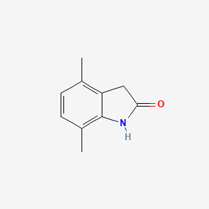 molecular formula C10H11NO B1640919 4,7-Dimethyl-1,3-dihydroindol-2-one 