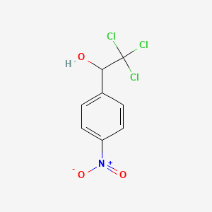 molecular formula C8H6Cl3NO3 B1640946 2,2,2-Trichloro-1-(4-nitrophenyl)ethanol 