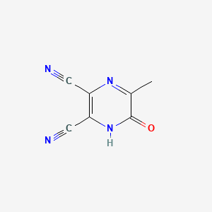 molecular formula C7H4N4O B1640959 5-Methyl-6-oxo-1,6-dihydropyrazine-2,3-dicarbonitrile 