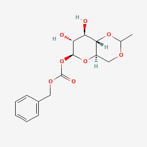 molecular formula C16H20O8 B1641013 [(4aR,6S,7R,8R,8aS)-7,8-dihydroxy-2-methyl-4,4a,6,7,8,8a-hexahydropyrano[3,2-d][1,3]dioxin-6-yl] benzyl carbonate 