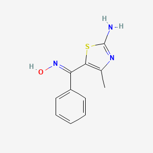 molecular formula C11H11N3OS B1641022 (2-Amino-4-methyl-5-thiazolyl)phenylmethanoneoxime 